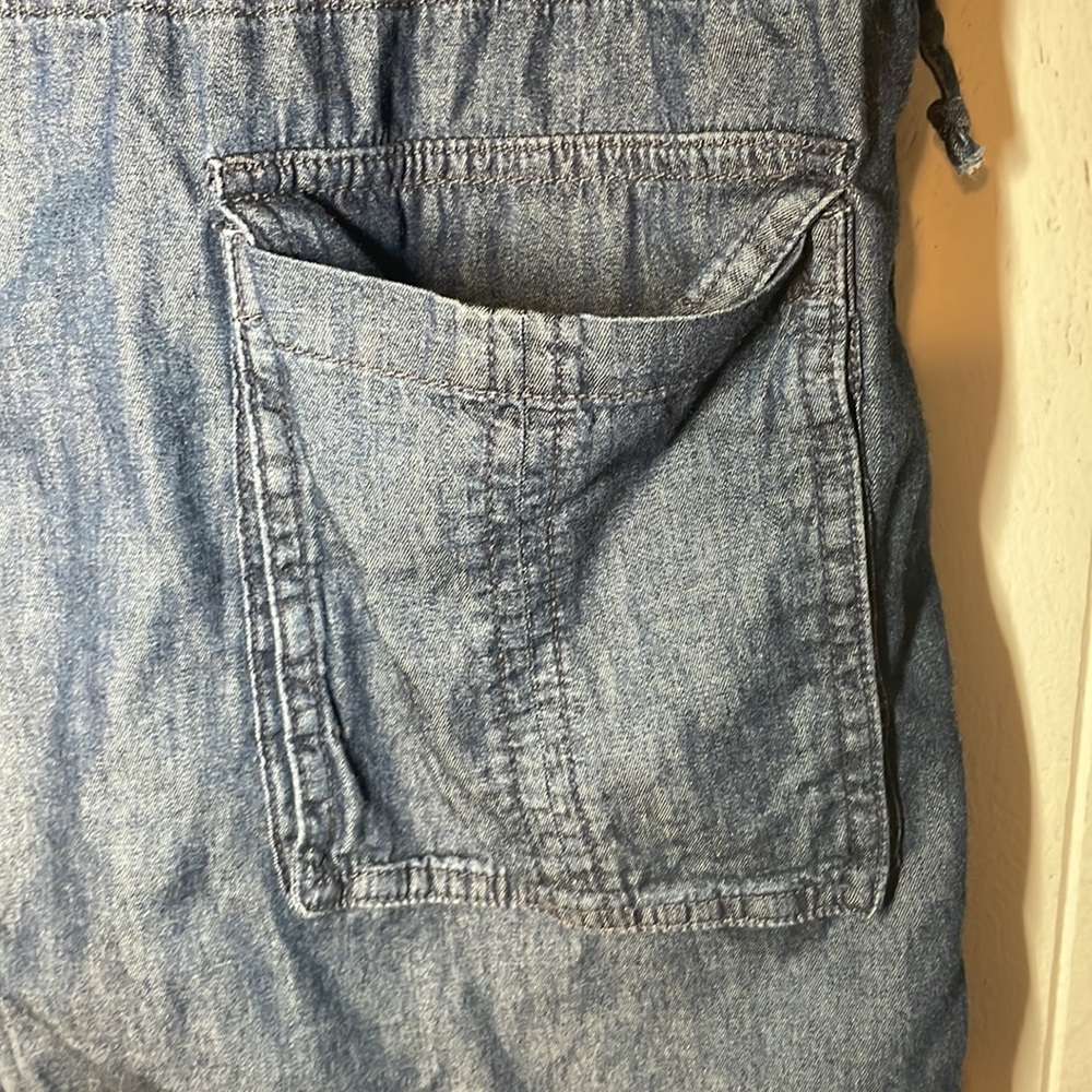 Vintage Rosio Denim Sleeveless Utility Vest Jacket - Picture 6 of 12